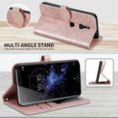 For Sony Xperia XZ2 Life of Tree Embossing Pattern Horizontal Flip Leather Case with Holder & Card Slot & Wallet & Photo Frame & Lanyard(Rose Gold)
