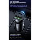 ROCK Space H12 PD 20W Type-C / USB-C + USB Fast Charging Car Charger(Black)