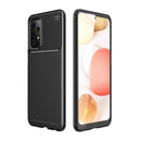 For Samsung Galaxy A72 5G / 4G Carbon Fiber Texture Shockproof TPU Case(Black)