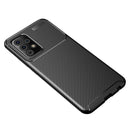 For Samsung Galaxy A72 5G / 4G Carbon Fiber Texture Shockproof TPU Case(Black)