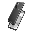 For Samsung Galaxy A72 5G / 4G Carbon Fiber Texture Shockproof TPU Case(Black)