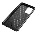 For Samsung Galaxy A72 5G / 4G Carbon Fiber Texture Shockproof TPU Case(Black)