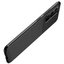 For Samsung Galaxy A72 5G / 4G Carbon Fiber Texture Shockproof TPU Case(Black)