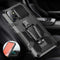 For Samsung Galaxy A12 Armor Warrior Shockproof PC + TPU Protective Case(Black)