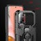 For Samsung Galaxy A12 Armor Warrior Shockproof PC + TPU Protective Case(Black)