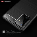 For Samsung Galaxy A72 5G / 4G Brushed Texture Carbon Fiber TPU Case(Black)