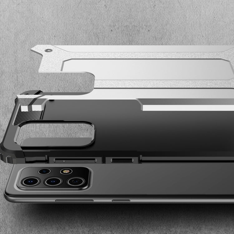 For Samsung Galaxy A72 5G / 4G Magic Armor TPU + PC Combination Case(Navy Blue)