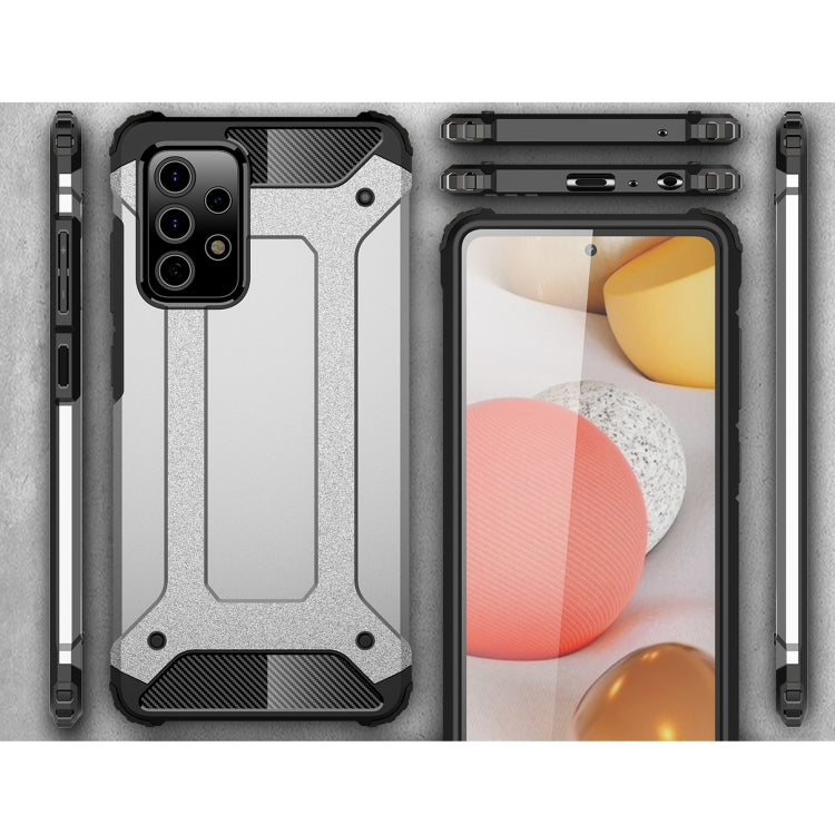 For Samsung Galaxy A72 5G / 4G Magic Armor TPU + PC Combination Case(Navy Blue)