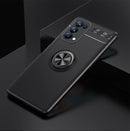 For OPPO Reno5 5G Metal Ring Holder 360 Degree Rotating TPU Case(Black)