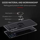 For OPPO Reno5 5G Metal Ring Holder 360 Degree Rotating TPU Case(Red)