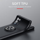 For OPPO Reno5 5G Metal Ring Holder 360 Degree Rotating TPU Case(Blue)