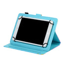 For 7 inch Tablet PC Universal Sewing Thread Horizontal Painted Flat Leather Case with Pen Cover & Anti Skid Strip & Card Slot & Holder(Wolf)