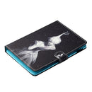 For 7 inch Tablet PC Universal Sewing Thread Horizontal Painted Flat Leather Case with Pen Cover & Anti Skid Strip & Card Slot & Holder(Star Girl)