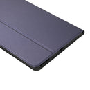 For Lenovo M10 Plus Voltage Craft Texture TPU Horizontal Flip Protective Case with Holder(Dark Blue)