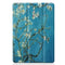 For iPad 10.2 2021 / 2020 / 2019 Colored Drawing Horizontal Flip Leather Case with Three-folding Holder & Sleep / Wake-up Function(Apricot Flower)