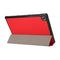 For Lenovo Tab M10 HD (X306) 3-folding Skin Texture Horizontal Flip TPU + PU Leather Case with Holder(Red)
