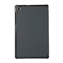 For Lenovo Tab M10 HD (X306) 3-folding Skin Texture Horizontal Flip TPU + PU Leather Case with Holder(Black)