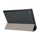 For Lenovo Tab M10 HD (X306) 3-folding Skin Texture Horizontal Flip TPU + PU Leather Case with Holder(Black)