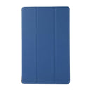 For Lenovo Tab M10 HD (X306) 3-folding Skin Texture Horizontal Flip TPU + PU Leather Case with Holder(Navy Blue)