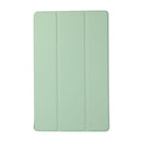 For Lenovo Tab M10 HD (X306) 3-folding Skin Texture Horizontal Flip TPU + PU Leather Case with Holder(Mint Green)