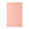 For Lenovo Tab M10 HD (X306) 3-folding Skin Texture Horizontal Flip TPU + PU Leather Case with Holder(Pink)