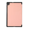 For Lenovo Tab M10 HD (X306) 3-folding Skin Texture Horizontal Flip TPU + PU Leather Case with Holder(Pink)