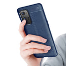 For OnePlus 9 Pro Litchi Texture TPU Shockproof Case(Navy Blue)
