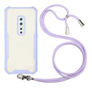For vivo V17 Pro Acrylic + Color TPU Shockproof Case with Neck Lanyard(Purple)
