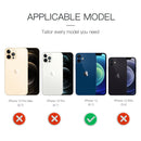 RedPepper Shockproof Waterproof Solid Color PC + TPU Magsafe Case with Holder For iPhone 12(Black)