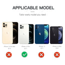 For iPhone 12 Pro RedPepper Shockproof Waterproof Solid Color PC + TPU Magsafe Case with Holder(Black)