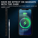 For iPhone 12 Pro RedPepper Shockproof Waterproof Solid Color PC + TPU Magsafe Case with Holder(Black)