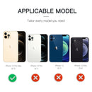RedPepper Shockproof Waterproof Solid Color PC + TPU Magsafe Case with Holder For iPhone 12 Pro Max(Black)