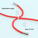 For OPPO A15 Acrylic + Color TPU Shockproof Case with Neck Lanyard(Red)