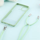For OPPO A15 Acrylic + Color TPU Shockproof Case with Neck Lanyard(Avocado)