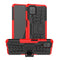 For Samsung Galaxy A12 5G Tire Texture Shockproof TPU+PC Protective Case with Holder(Red)
