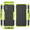 For LG K52 5G Tire Texture Shockproof TPU+PC Protective Case with Holder(Green)