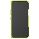 For LG K52 5G Tire Texture Shockproof TPU+PC Protective Case with Holder(Green)