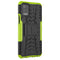 For LG K52 5G Tire Texture Shockproof TPU+PC Protective Case with Holder(Green)