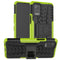 For LG K52 5G Tire Texture Shockproof TPU+PC Protective Case with Holder(Green)