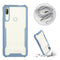 For Huawei Y9 Prime (2019) Acrylic + Color TPU Shockproof Case with Neck Lanyard(Milk Grey)