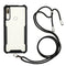For Huawei Y9 Prime (2019) Acrylic + Color TPU Shockproof Case with Neck Lanyard(Black)
