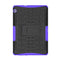 For Huawei MediaPad T3 10 Tire Texture Shockproof TPU+PC Protective Case with Holder(Purple)
