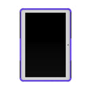 For Huawei MediaPad T3 10 Tire Texture Shockproof TPU+PC Protective Case with Holder(Purple)