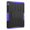 For Huawei MediaPad T3 10 Tire Texture Shockproof TPU+PC Protective Case with Holder(Purple)