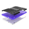 For Huawei MediaPad T3 10 Tire Texture Shockproof TPU+PC Protective Case with Holder(Purple)