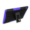 For Huawei MediaPad T3 10 Tire Texture Shockproof TPU+PC Protective Case with Holder(Purple)