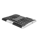 For Huawei MediaPad T3 10 Tire Texture Shockproof TPU+PC Protective Case with Holder(White)