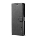 For Samsung Galaxy S21 Ultra 5G LC.IMEEKE Calf Texture Horizontal Flip Leather Case with Holder & Card Slots & Wallet(Black)