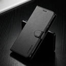 For Samsung Galaxy S21 Ultra 5G LC.IMEEKE Calf Texture Horizontal Flip Leather Case with Holder & Card Slots & Wallet(Black)