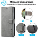 For Samsung Galaxy S21 Ultra 5G LC.IMEEKE Calf Texture Horizontal Flip Leather Case with Holder & Card Slots & Wallet(Grey)